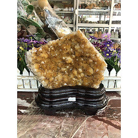 Mua Hang hốc phong thủy đá thạch anh vàng hút tài lộc