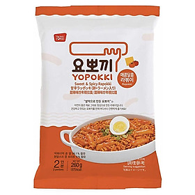 Bánh gạo & Mì Rapokki Yopokki gói 260gr 3 vị