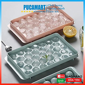 Mua Khay Làm Đá Viên Tròn  Khay Đá 33 Viên  Khay Làm Rau Câu  Thạch  Khuôn Thạch Bi Nhựa Tròn  - PucaMart