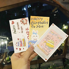 Thiệp card valentine lễ tình nhân, chúc mừng sinh nhật happy birthday