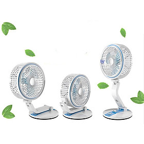 Mua Quạt treo tường mini  quạt sạc tích diện  quạt không dây  Quạt gấp có đèn tích hợp 2 trong 1 siêu tiện ích - Xanh da trời - GDHN Loại Tốt
