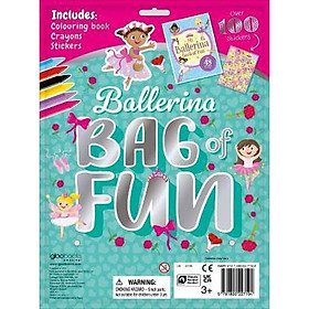 Sách tô màu kèm hình dán và bút màu Ballerina Bag of Fun - Igloo Books
