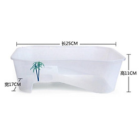 Bể nuôi rùa nhỏ - bể rùa mini nhựa PP kích thước 25x17x11cm petstore
