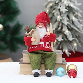 Santa Claus Decorations Collectible Figure Christmas Decoration for Festival Indoor Outdoor Holiday Decoration Yard Fireplace