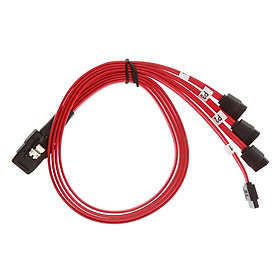 Mini SAS SFF-8087 To 4x SATA HDD Hard Drive Cables Forward Breakout Cable 1M