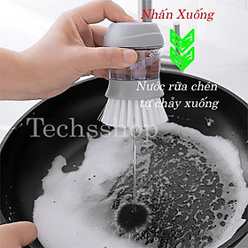 Mua Cọ chà rửa chén bát xoong nồi chứa dung dịch xà phòng tiện lợi - dụng cụ vệ sinh nhà bếp nhà tắm