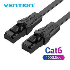 Dây cáp mạng Lan CAT6 Dẹt - Tròn 10m 15m RJ45 Gigabit tốc độ cao VENTION - Hàng chính hãng