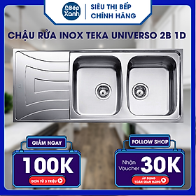 Mua Chậu rửa inox TEKA UNIVERSO 2B 1D - Hàng Chính Hãng