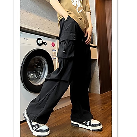Quần kaki dài jogger nam nữ túi hộp phong cách trẻ trung chất vải co giãn ẩn tinh tế màu trắng,đen,rêu hai kiểu ống xuông