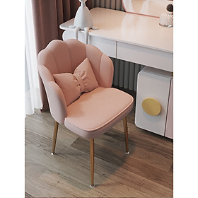 Mua Ghế Ngồi Bàn Trang Điểm Nệm Nỉ Êm Ái Kèm Gối Nơ  Sofa Hiện Đại Decor Phòng Khách Ban Công  Ghế Tiệm Nail Khung Thép Mạ Vàng