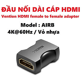 Đầu nối dài HDMI 2 cổng âm 8K / 4K Vention HDMI female to female adapter AIUH / AIRB _ Hàng chính hãng - AIRB/ 4K@60Hz