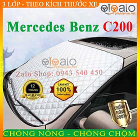 Bạt Phủ Ô Tô dành cho Mercedes C200 Cao Cấp 3 Lớp Chống Nắng Nóng Chống Nước Chống xước