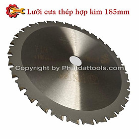 Mua Lưỡi cưa cắt thép hợp kim D185 32 răng-Chuyên dụng lắp cho máy cắt mini-Cắt mịn không bavia tóe lửa