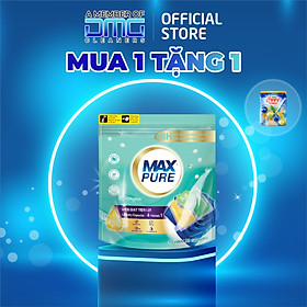 Túi viên giặt Maxpure Hương Huyền Thoại 30v tặng 1 vỉ treo bồn cầu Evershine hương Chanh