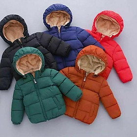 Áo khoác, áo phao lót lông cừu cao cấp siêu ấm cho bé