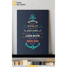 Mua Tranh Văn Phòng Tạo Động Lực - TÔI KHÔNG THỂ THAY ĐỔI HƯỚNG GIÓ NHƯNG TÔI CÓ THỂ