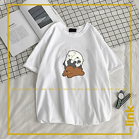 Áo unisex WE BARE BEARS - CHÚNG TÔI ĐƠN GIẢN LÀ GẤU tay lỡ ( Đen, Trắng, Vàng )