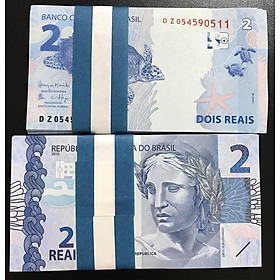 Mua Tiền Brazil 2 reais con Rùa sưu tầm.
