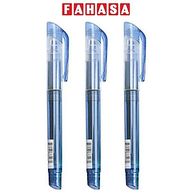 Vỉ 3 Bút Gel 0.5 mm - Marvy 850 - Mực Xanh