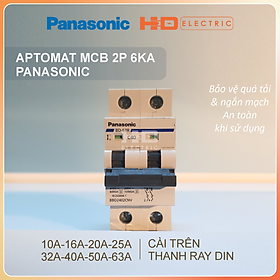 Mua Át tép Aptomat MCB 1P 2P Panasonic 10A 16A 20A 25A 32A 40A 50A 63A 6kA