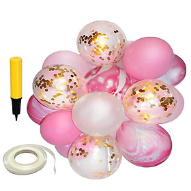 20pcs Set Agate Confetti Latex Balloon Sets for Wedding Birthday Party