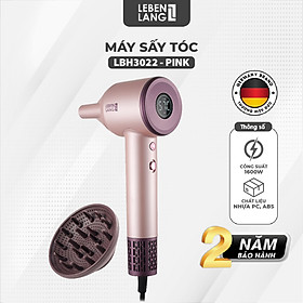 Máy sấy tóc 2 chiều nóng lạnh Lebenlang LBH3022, 1600W, ion chống xơ rối, hiển thị nhiệt độ, bảo hành 2 năm - hàng chính hãng
