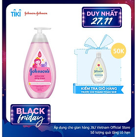 Dầu gội Johnson's Baby óng mượt cho bé gái (500ml)