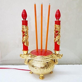 Mua Nhang điện có đèn và lư hương