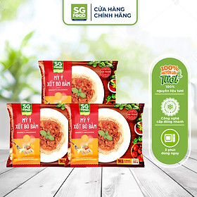 Hình ảnh Combo 3 Mỳ Ý xốt bò bằm Sài Gòn Food 250g