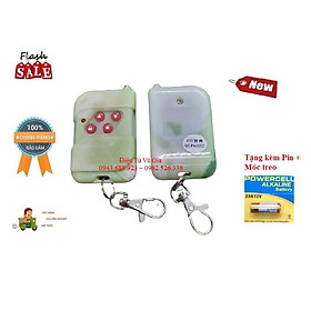 Mua Remote Điều khiển cửa cuốn tự học lệnh  chống nước  màu xanh ngọc đẹp