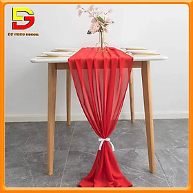 Mua Khăn Trải Giữa Bàn Vải Voan Khăn Voan Mềm Decor Bàn Trà Tiệc Cưới Nhà Hàng DG-588