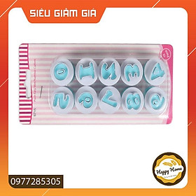 Bộ khuôn cắt bánh chữ cái trang trí bánh kem và làm kẹo đường