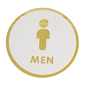 7.8inch Toilet Sign Acrylic Restroom Identification Sign for Business Office