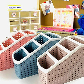 Khay đựng bút 4 ngăn để bàn nhựa VIỆT NHẬT 5696 - màu ngẫu nhiên