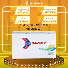 Mua Tủ Đông Dàn Đồng Sanaky VH-2599W1 ( 2 Chế Độ Đông  Mát) (250L) - Hàng Chính Hãng