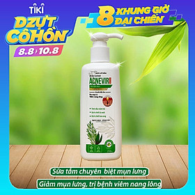 Sữa tắm chuyên biệt cho mụn lưng & viêm nang lông Acnevir- Chai/ 210ml