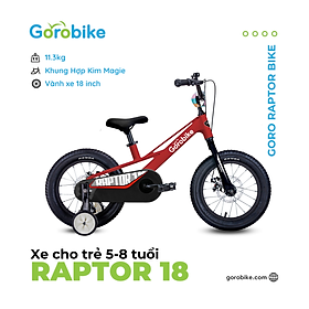 Xe Đạp Thể Thao Trẻ Em Raptor 18 - Bánh 18 inch (cho trẻ 5 - 8 Tuổi/ Cao 110-130Cm)