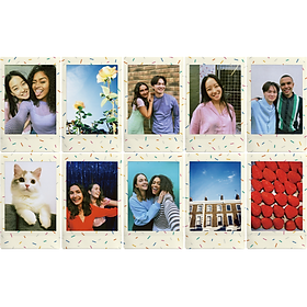 Mua Film Instax Mini FUJIFILM - Viền màu - Giấy in ảnh cho máy chụp ảnh lấy liền Instax Mini - Hàng Chính Hãng