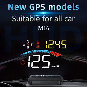 Car HUD Display, GPS Head Up Display Windshield Projector with Speed, Digital Clock, Overspeed Warning, Mileage