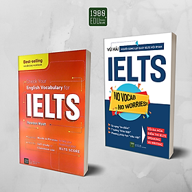 Combo Sách Chinh Phục Ielts (No Vocab - No Worries + Check Your English Vocabulary For Ielts) - Bản Quyền