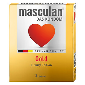 Bao Cao Su Masculan Das Kondom Gold 3 Cái Hộp