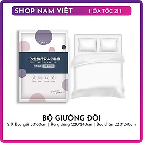 Bộ Ga Giường, Vỏ Chăn Gối Dùng Một Lần Đi Du Lịch
