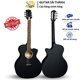 Mua Đàn Guitar Acoustic ST-X1 Full size chất liệu gỗ nhập khẩu (màu đen) có ty chỉnh cần tặng kèm đầy đủ phụ kiện