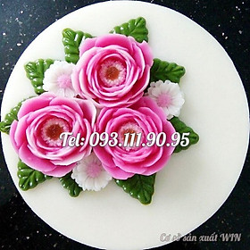 Mua Bộ 3 khuôn làm bánh  rau câu silicon hoa hồng trà  cúc đơn  lá - Mã số 1191