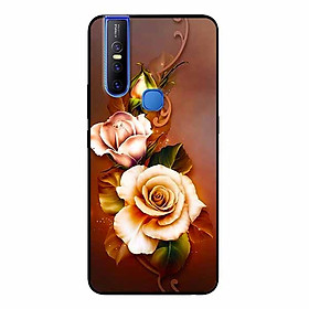 Ốp Lưng in cho Vivo V15 Mẫu Hoa Hồng - Hàng Chính Hãng
