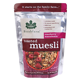 Hạt ngũ cốc Brookfarm Toasted Muesli 350g