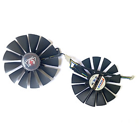 2PSC 95MM FDC10M12S9-C T129215SM GTX1070Ti Cooler Fan For GTX 1070 Ti CERBERUS ADVANCED Gaming RX580 Video Card Cooling Fan