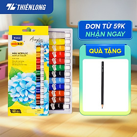 Màu nước Acrylic dạng tuýp 12ml Thiên Long Colokit ACR-C008