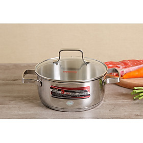 Mua Nồi inox 3 đáy 20cm Happycook N20-IH - Kích thước 20 cm - Dùng được mọi loại bếp