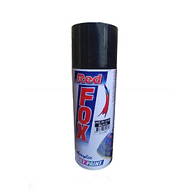 Sơn xịt Redfox 200 trắng bóng, 210 đen bóng, 211 đỏ, 212 đen mờ, 213 xanh nước biển, 215 xám, 216 xanh đen, 217 xanh lá, 218 vàng, 219 kem, 220 xám đậm, 224 xanh da trời, 226 cam, 229 hồng, 231 trong bóng, 240 tím, 241 vàng nghệ, 242 xanh dương, 300 bạc